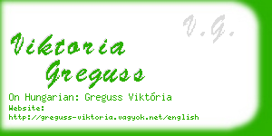viktoria greguss business card
